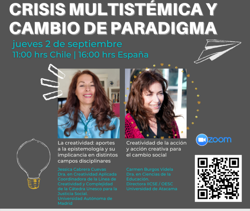 Nuevo Seminario “Crisis multisistémica y cambio de paradigma” Jueves 2 de septiembre 11:00 hrs